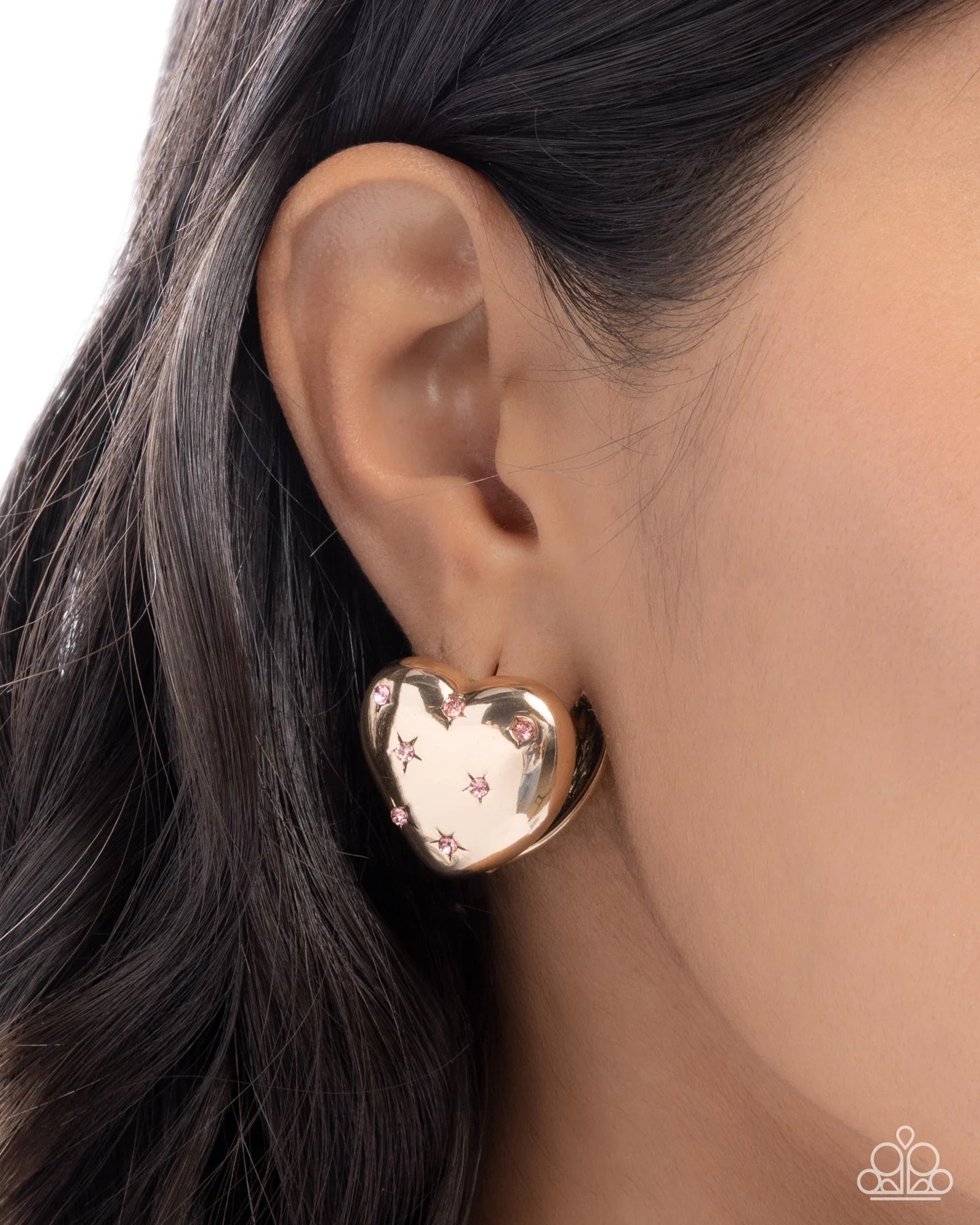 Paparazzi Sweetheart Stars - Pink Earrings