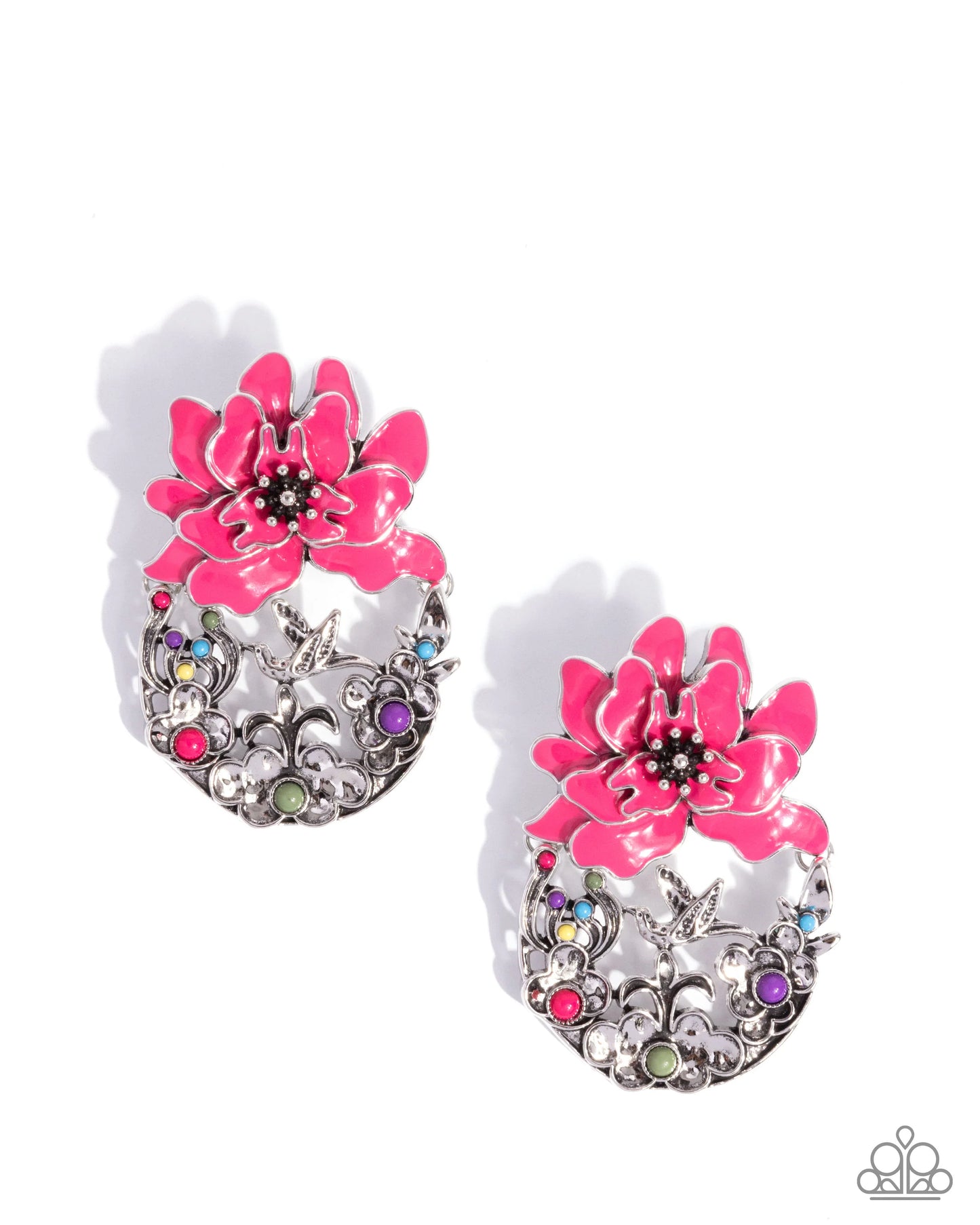 Paparazzi Hummingbird Homecoming - Pink Post Earrings