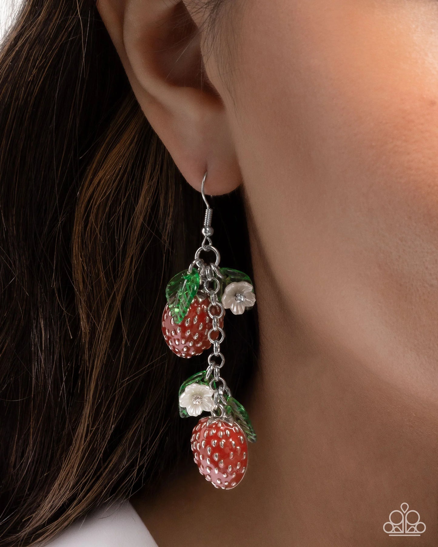 Paparazzi Seize the Strawberries - Red Earrings