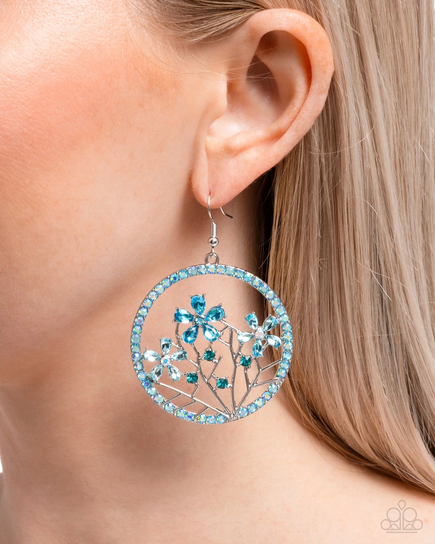 Paparazzi Basic Bouquet - Blue Earrings