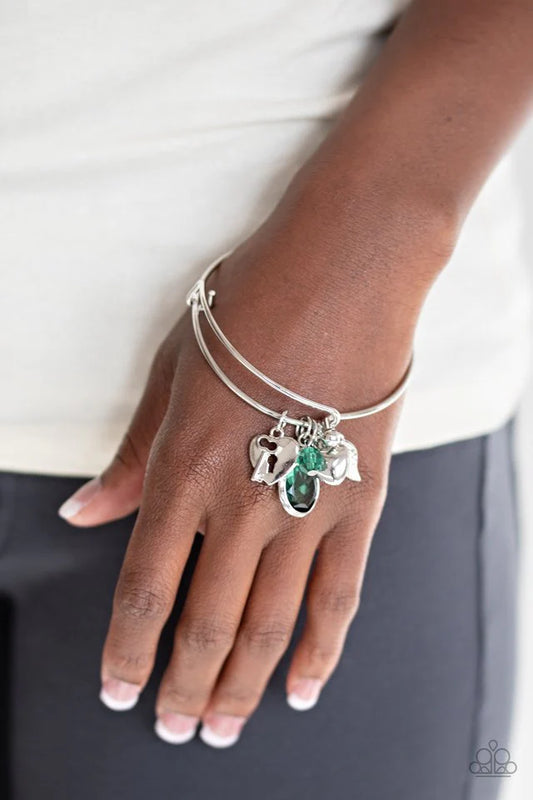 Paparazzi Heart of BOLD - Green Bracelet