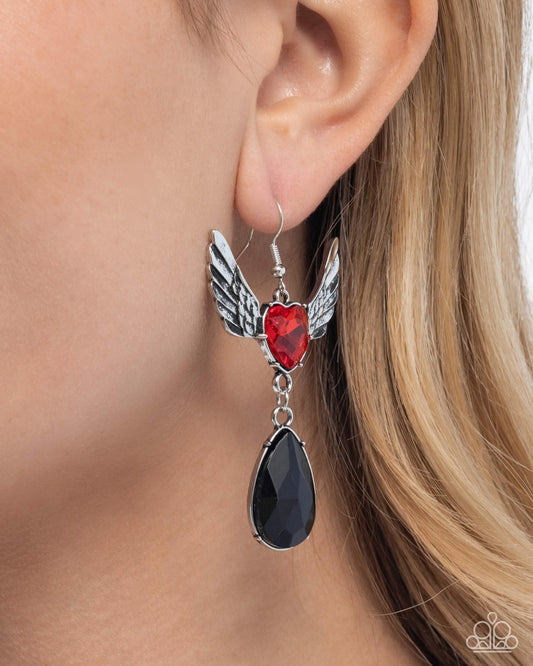Paparazzi Angelic Accomplishment - Red Earrings