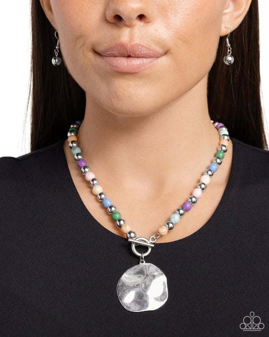 Paparazzi Necklace ~ Textured Trinket - Multi