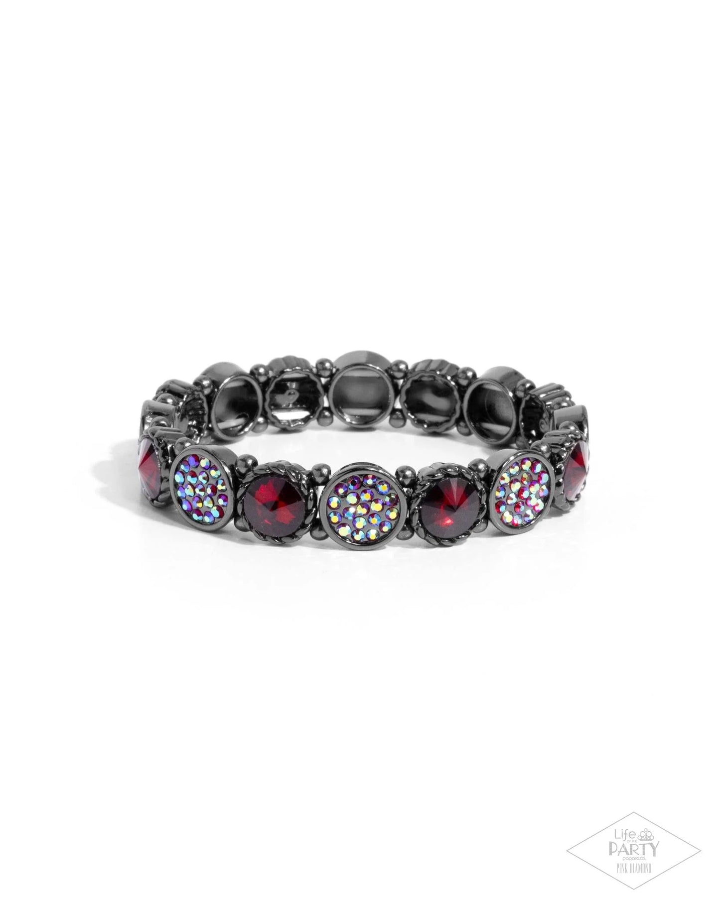 Timelessly Twinkling - red - Paparazzi necklace/Take A Moment To Reflect - red - Paparazzi bracelet