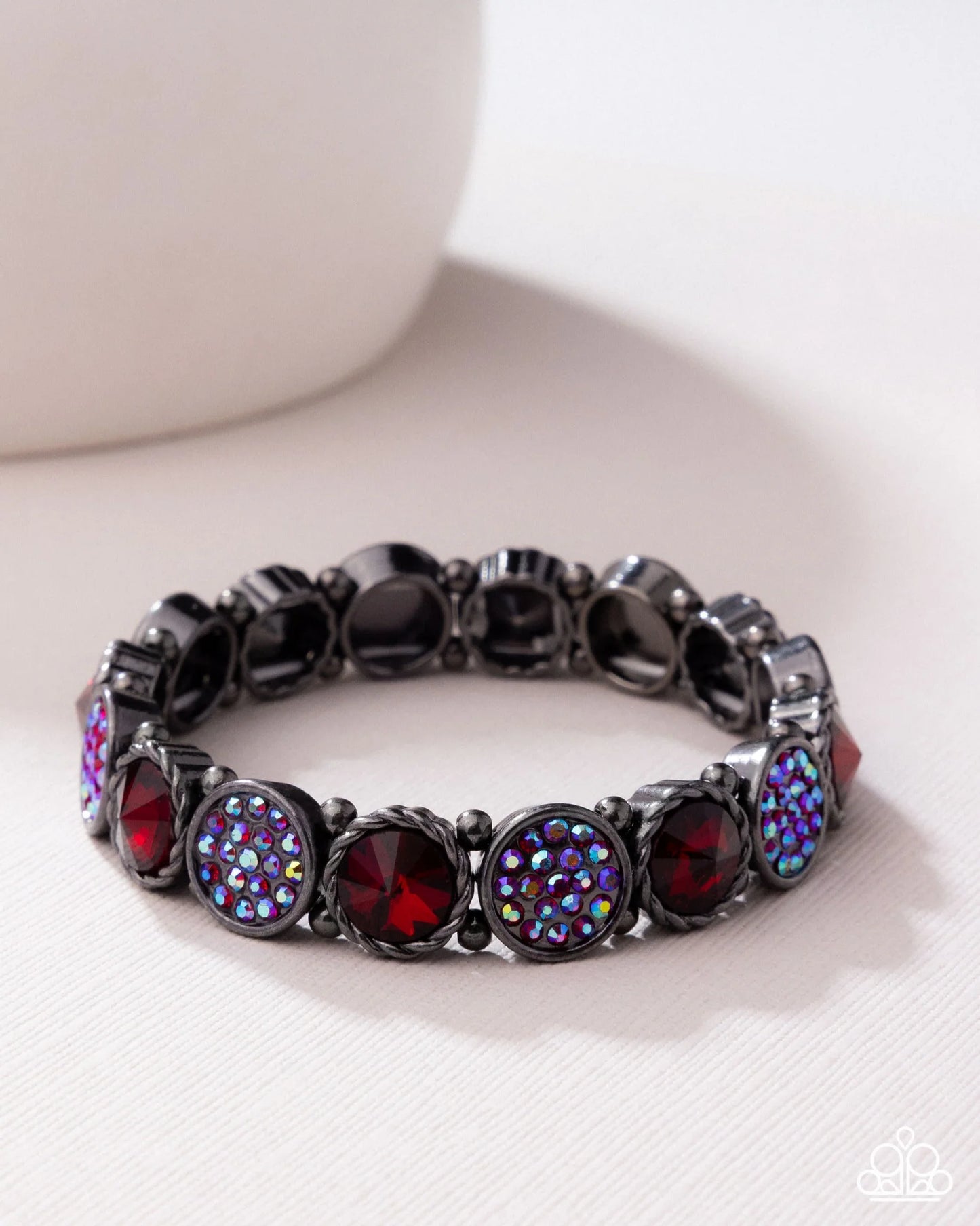 Timelessly Twinkling - red - Paparazzi necklace/Take A Moment To Reflect - red - Paparazzi bracelet