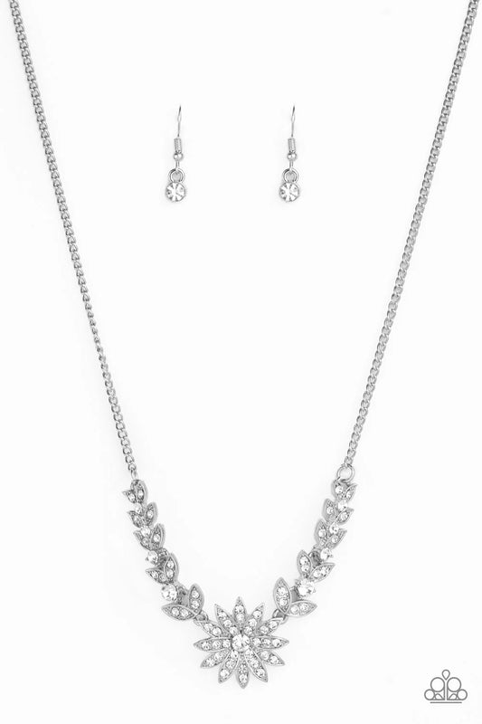 Paparazzi Garden Glamour - White Necklace