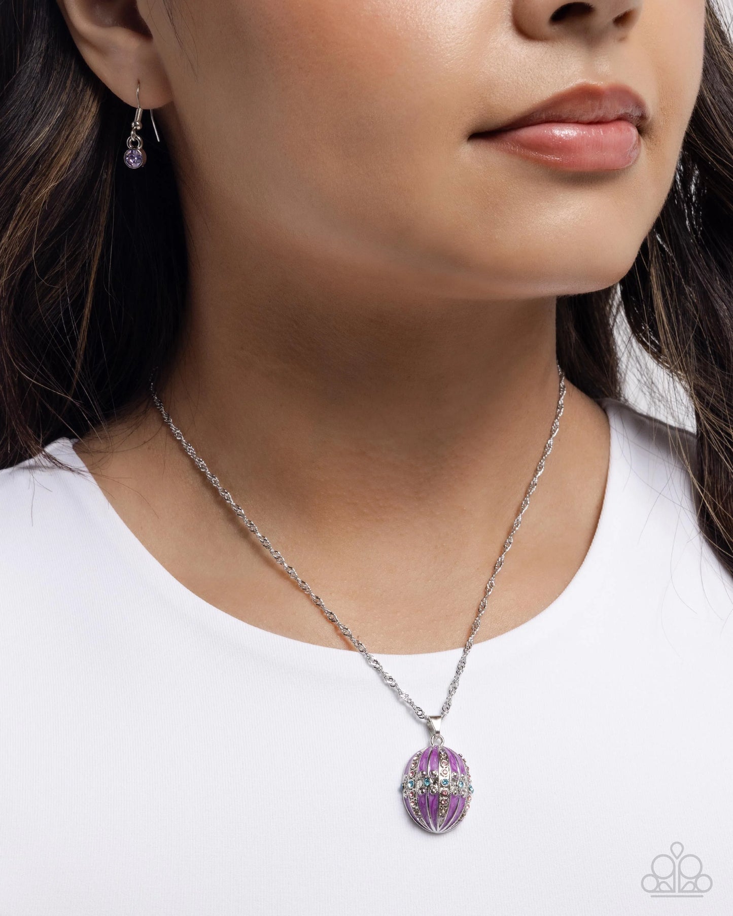 Paparazzi Fabergé Flair - Purple Necklace