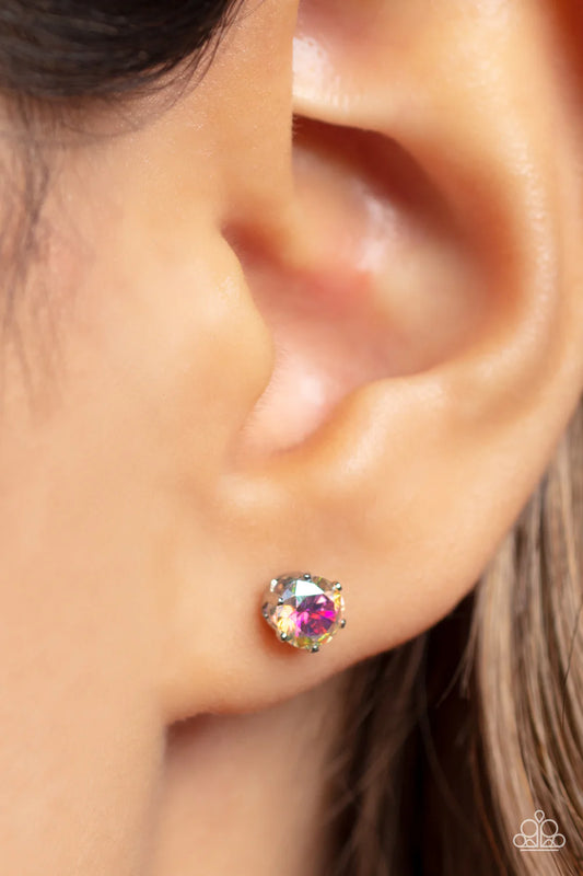 Paparazzi Delicately Dainty - Multi Post Earrings