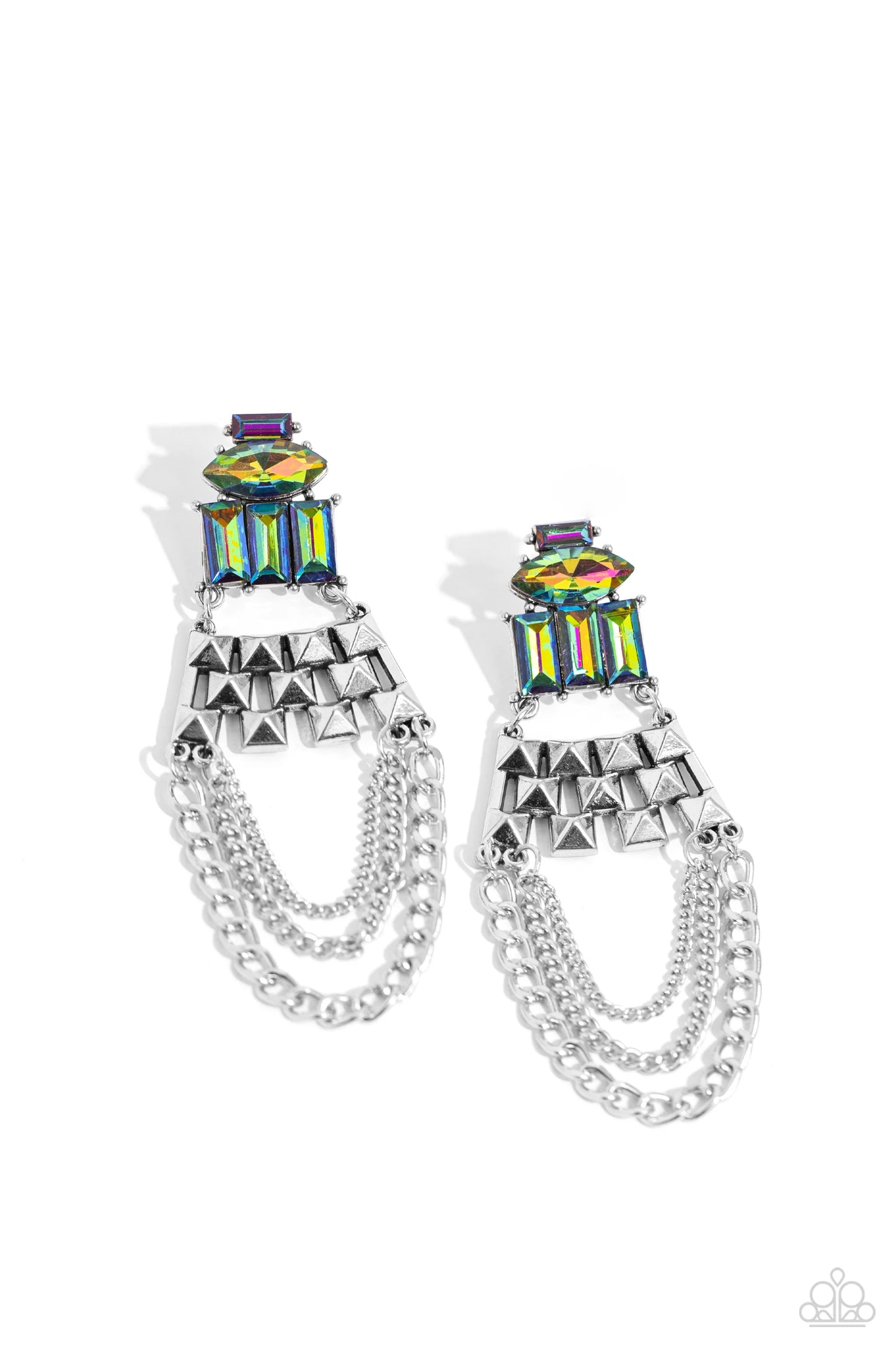 Paparazzi Dangling Art Deco - Multi Post Earrings