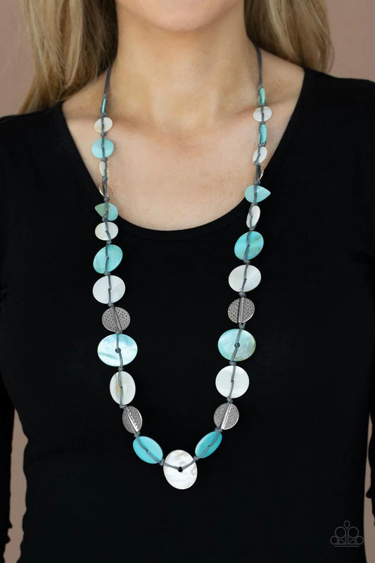Paparazzi Necklace ~ Seashore Spa - Blue