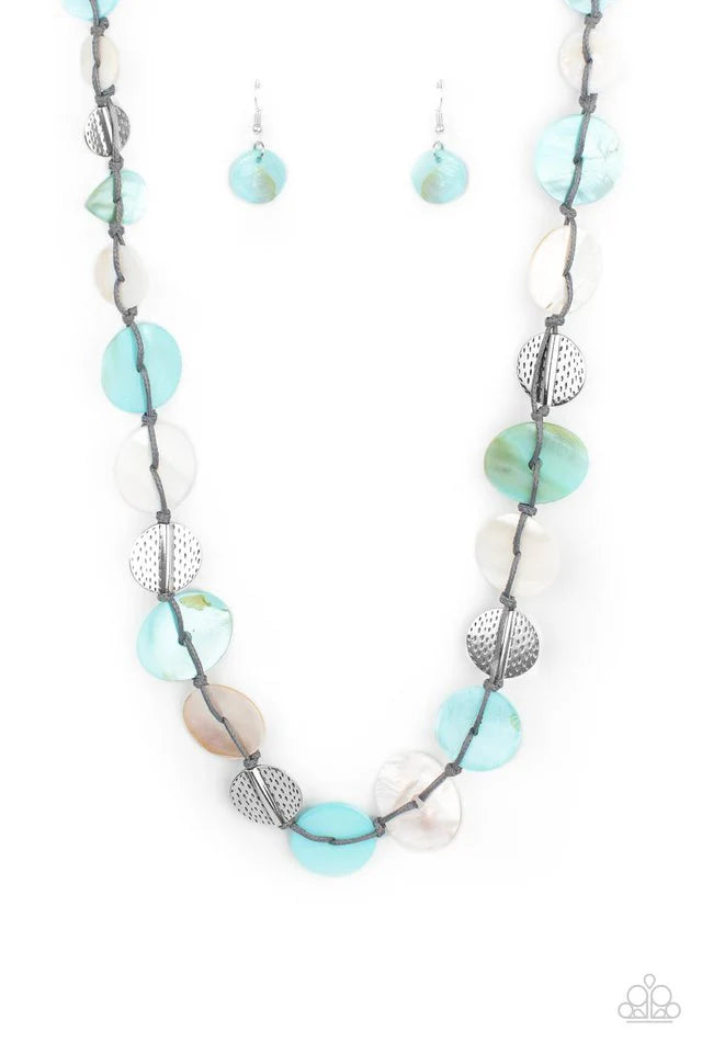 Paparazzi Necklace ~ Seashore Spa - Blue