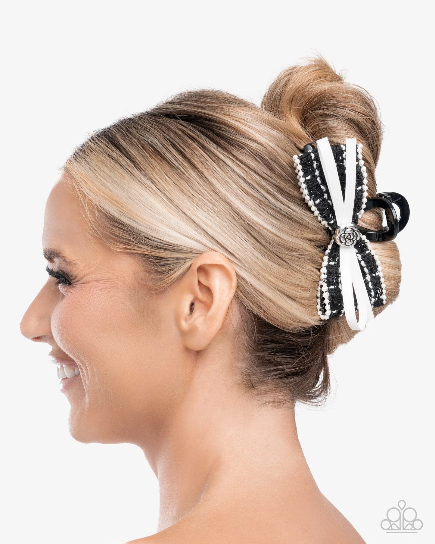 Paparazzi Private School - Black Hair Clip