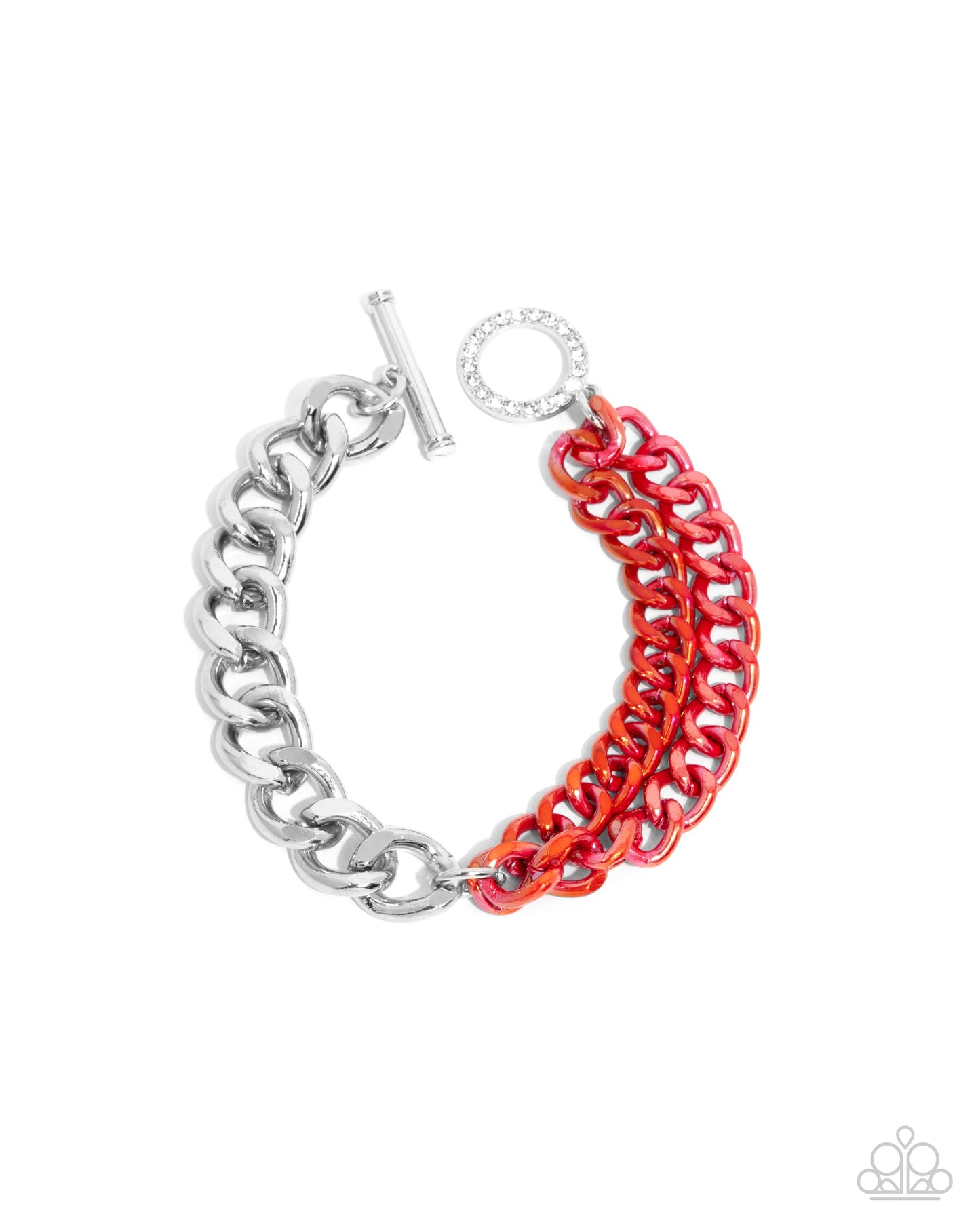 Necklace: "Iridescent Icon - Red" Bracelet: "Tourist Twists - Red"