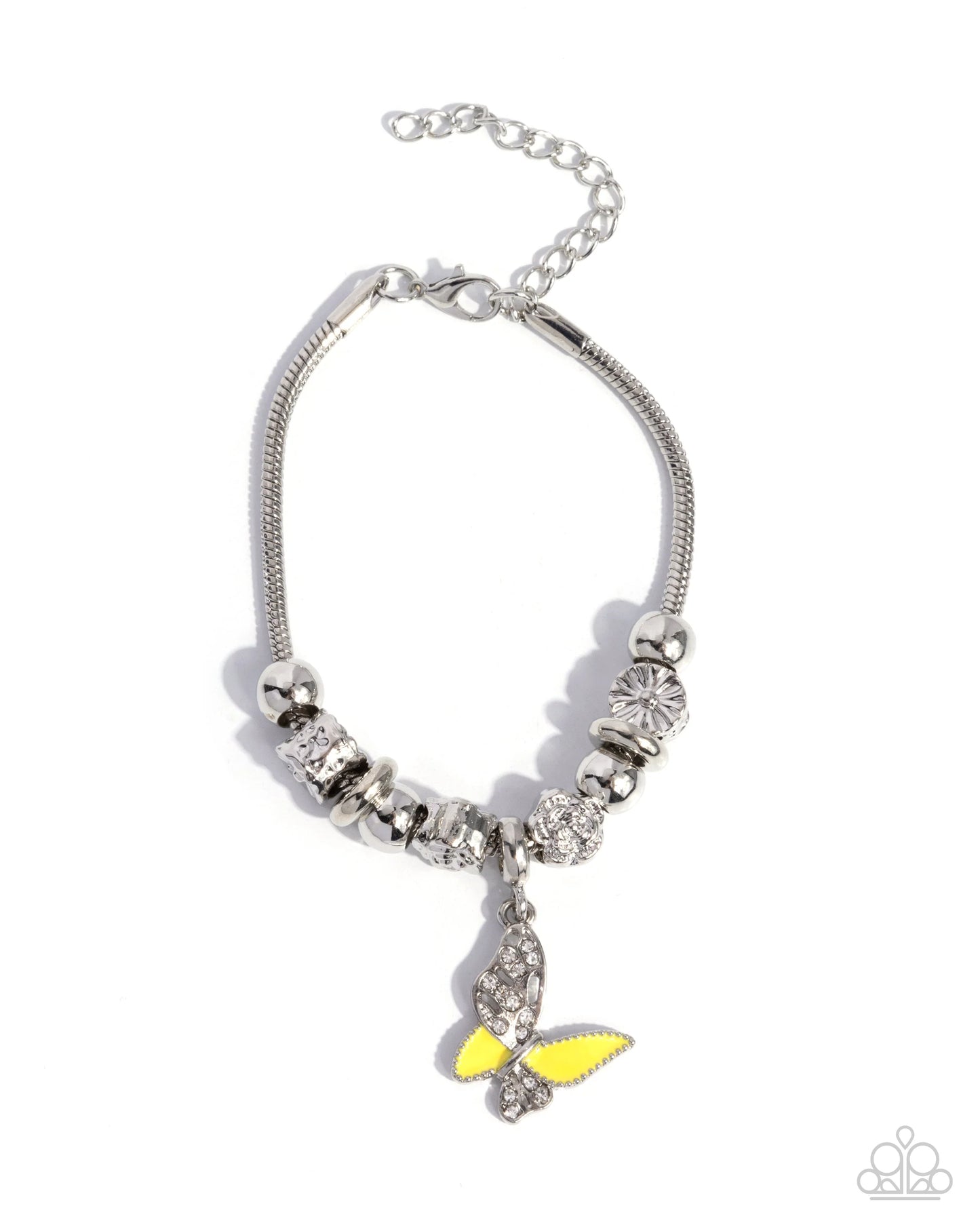 Paparazzi Luminescent Landing - Yellow Bracelet