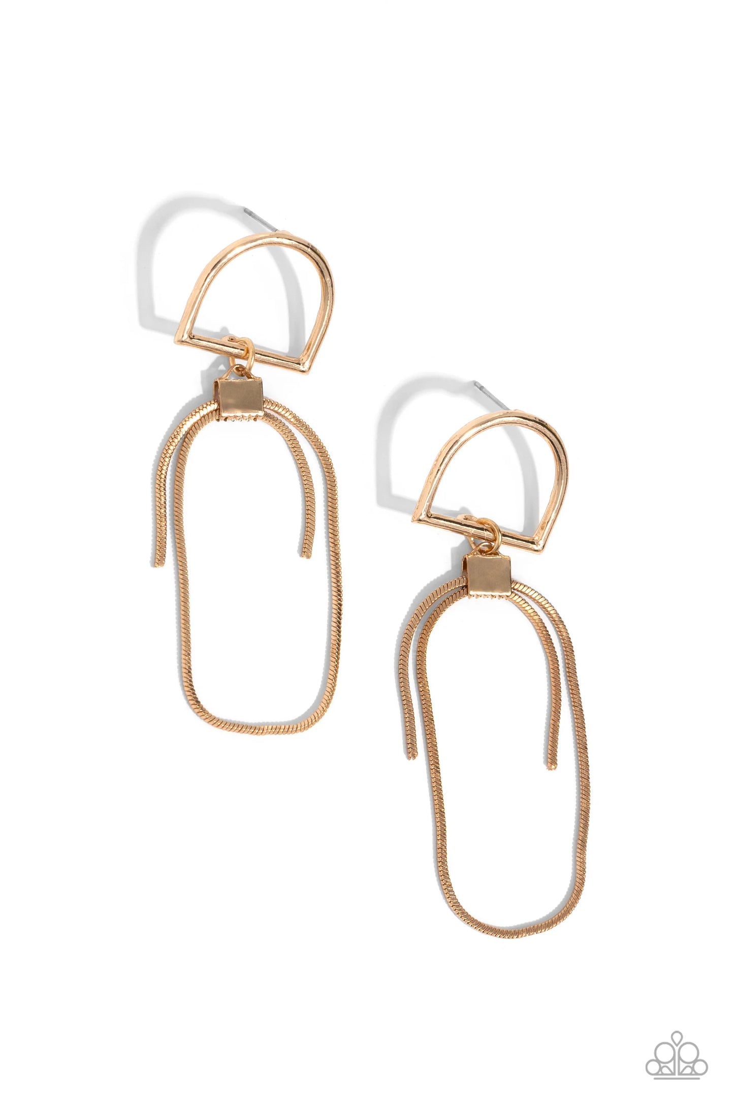 Paparazzi Minimalistic Maven - Gold Post Earrings
