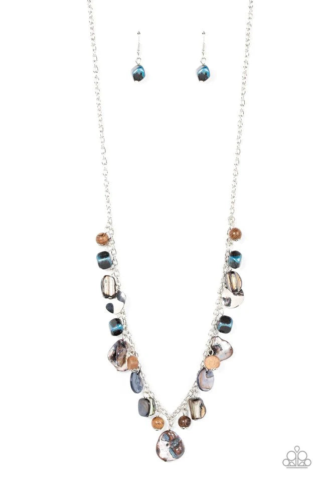 Paparazzi Necklace ~ Caribbean Charisma - Blue