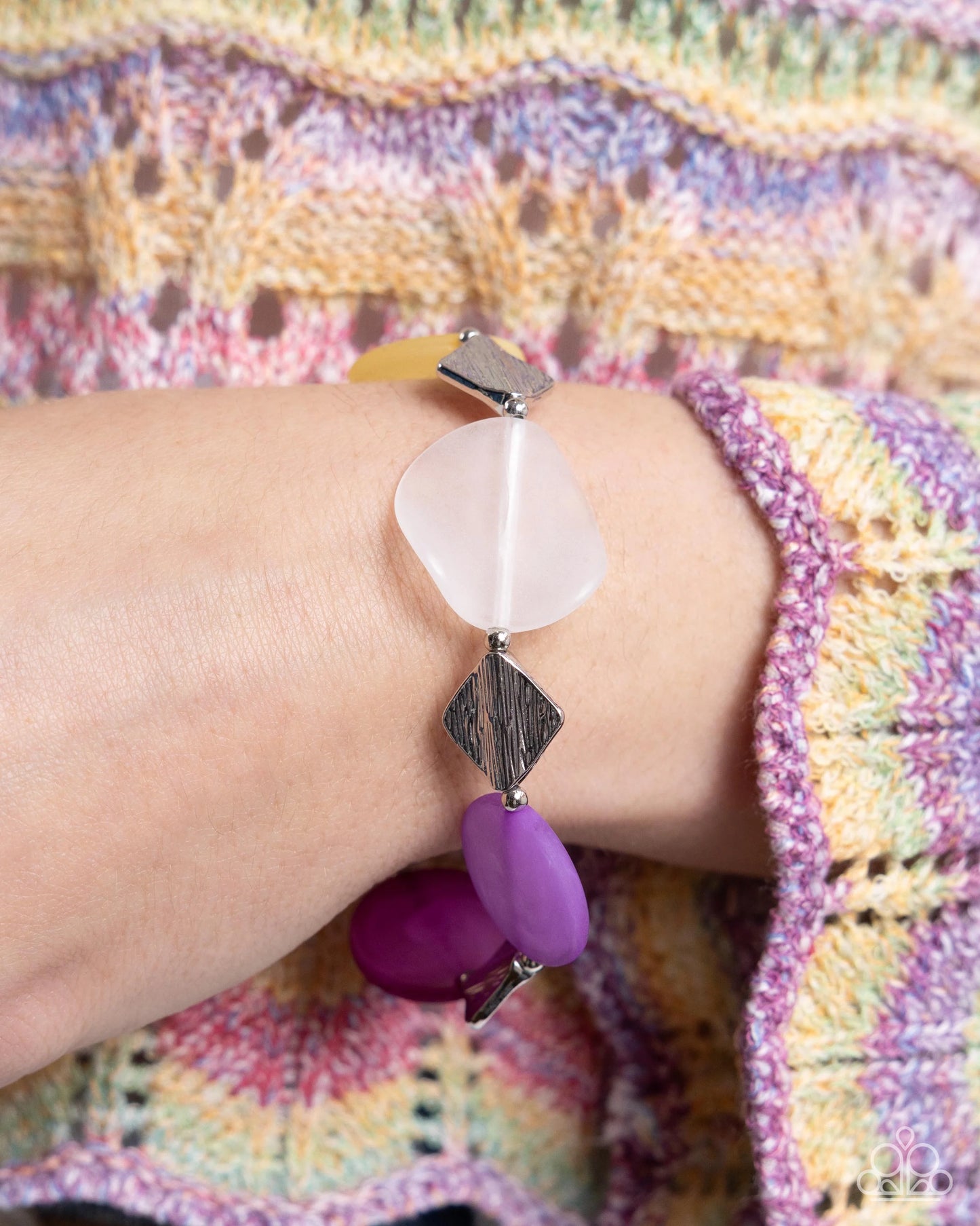 Paparazzi Reflective Redux - Purple Necklace/Paparazzi Reflective Ratio - Purple Bracelet