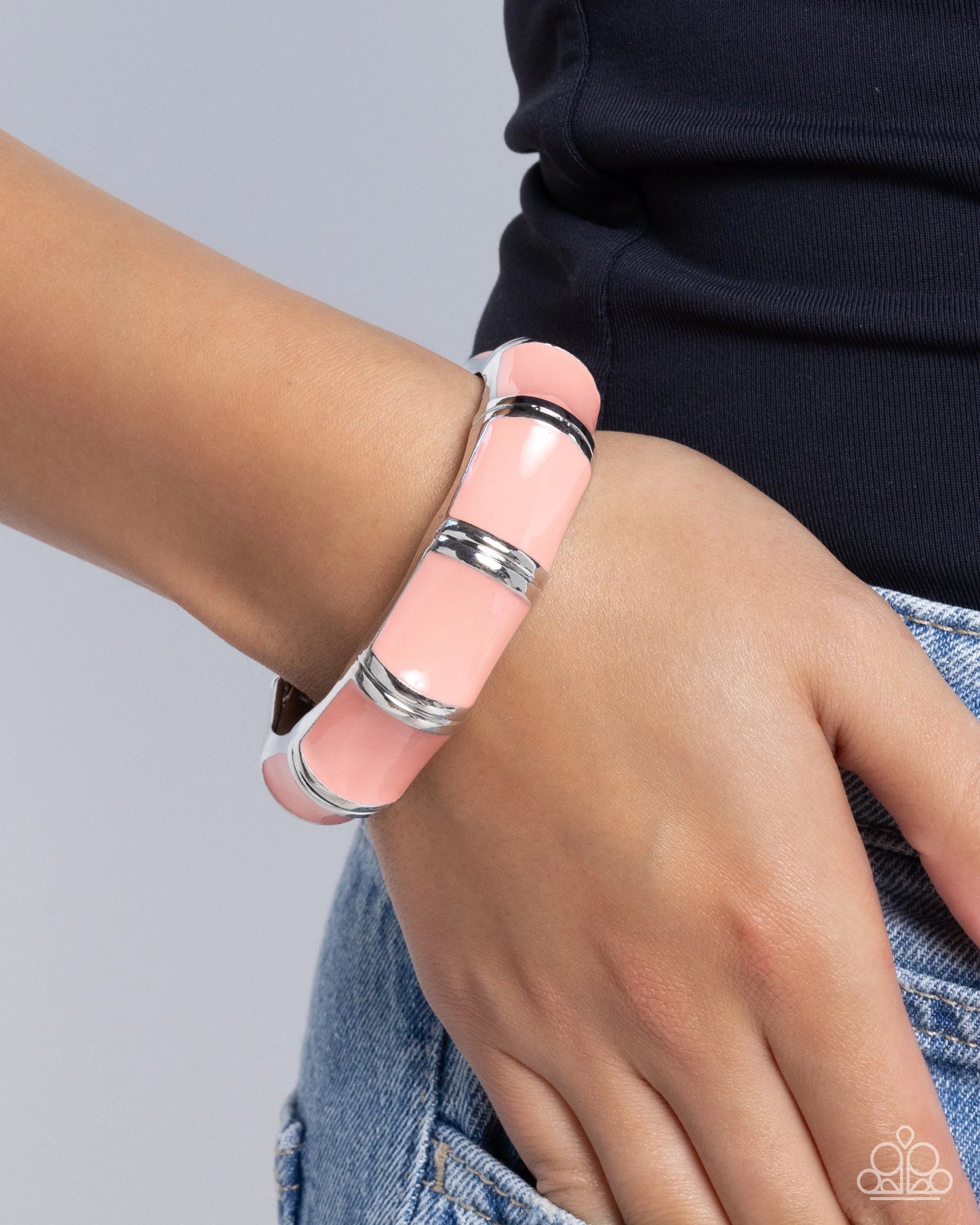 Paparazzi Pearlized Promise - Orange Bracelet