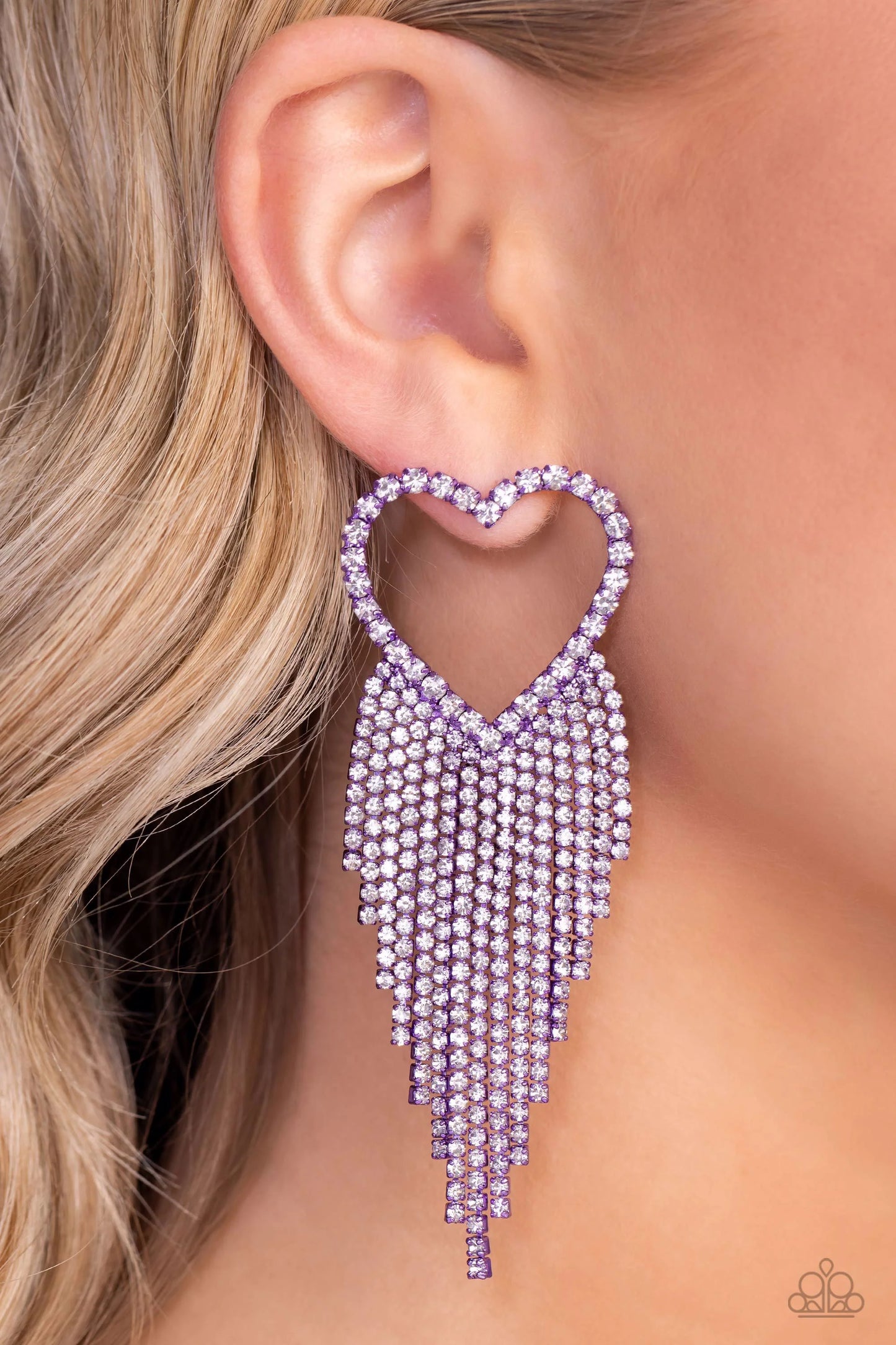 Paparazzi Sumptuous Sweethearts - Purple Post Earrings