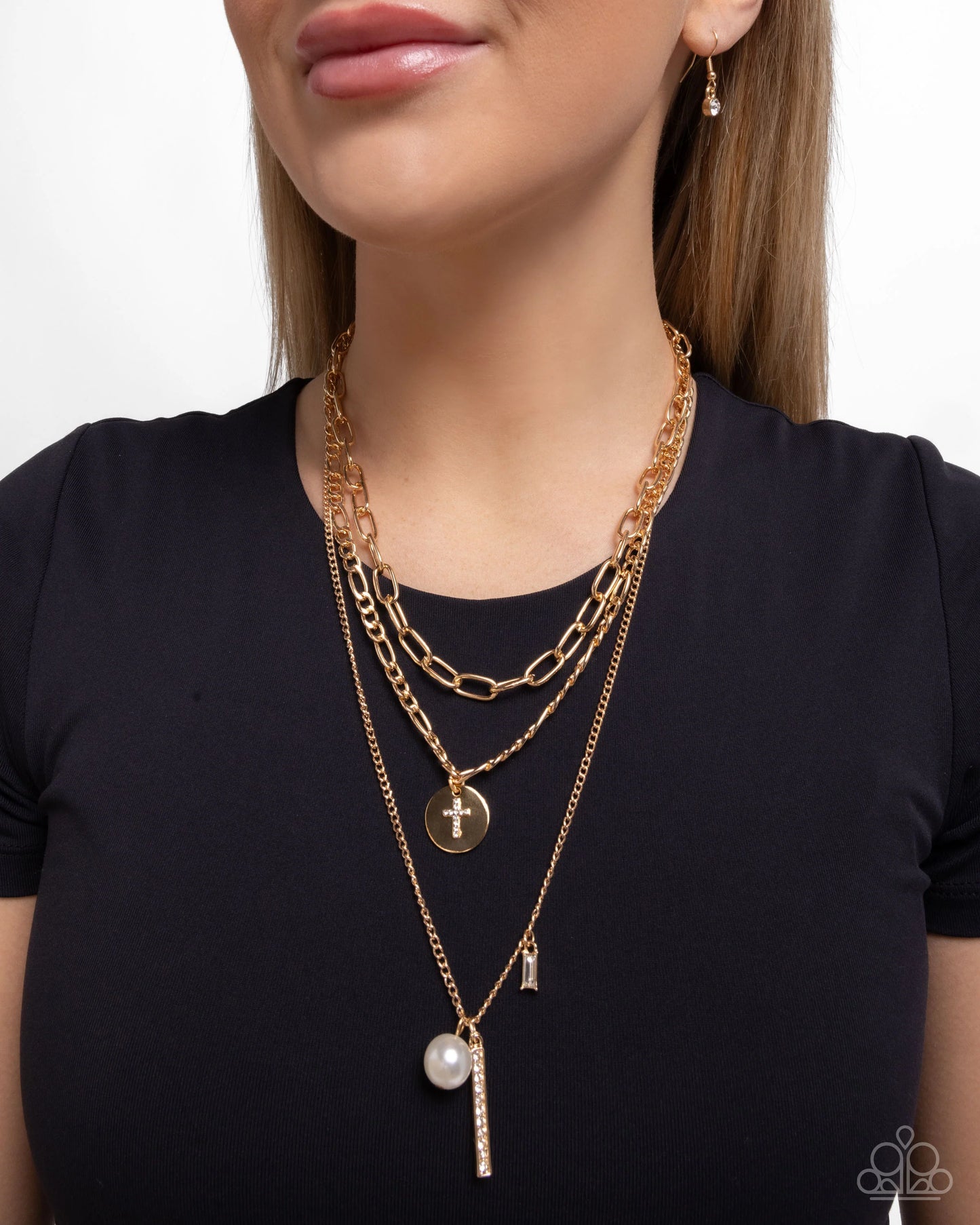 Luminous Layers - gold - Paparazzi necklace