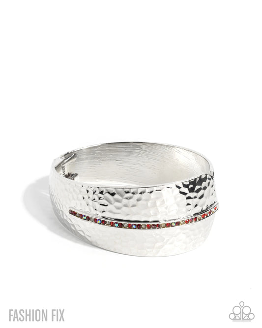 Spontaneous Surety - red - Paparazzi bracelet