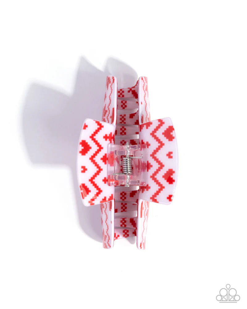 Paparazzi Sweater Style - Red Hair Clip