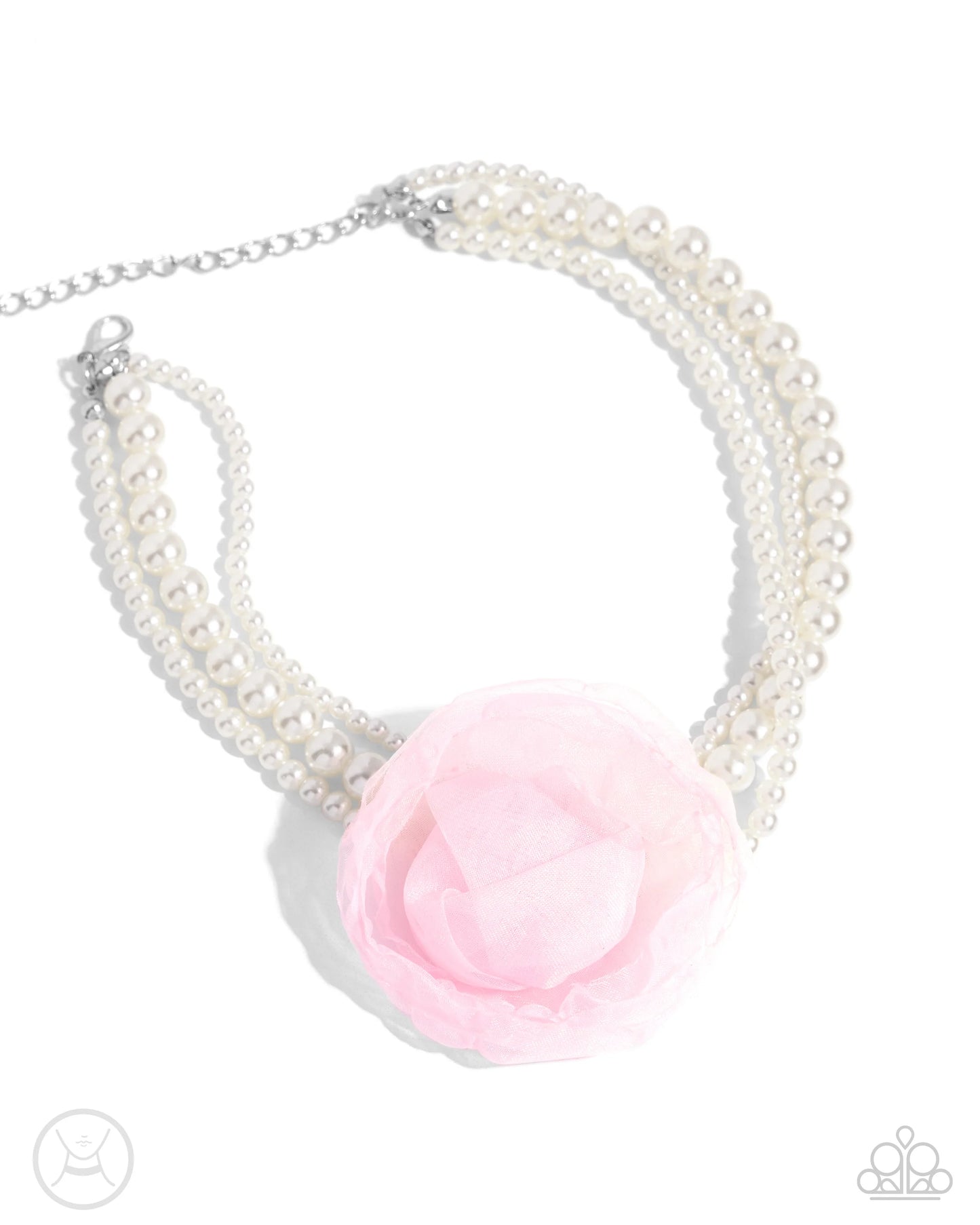 Paparazzi Radiant Rosette - Pink Necklace