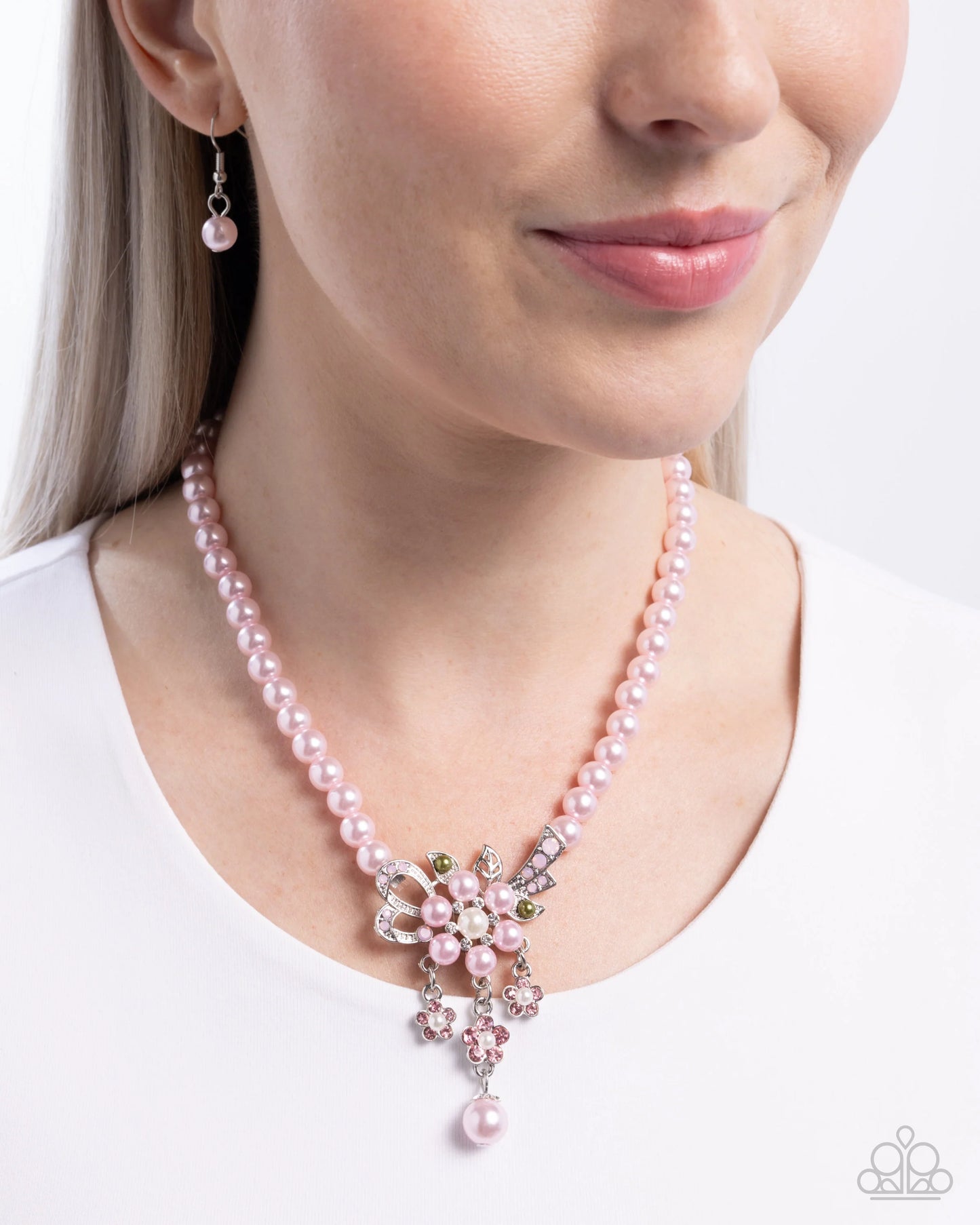 Paparazzi All Over TON - Pink Necklace