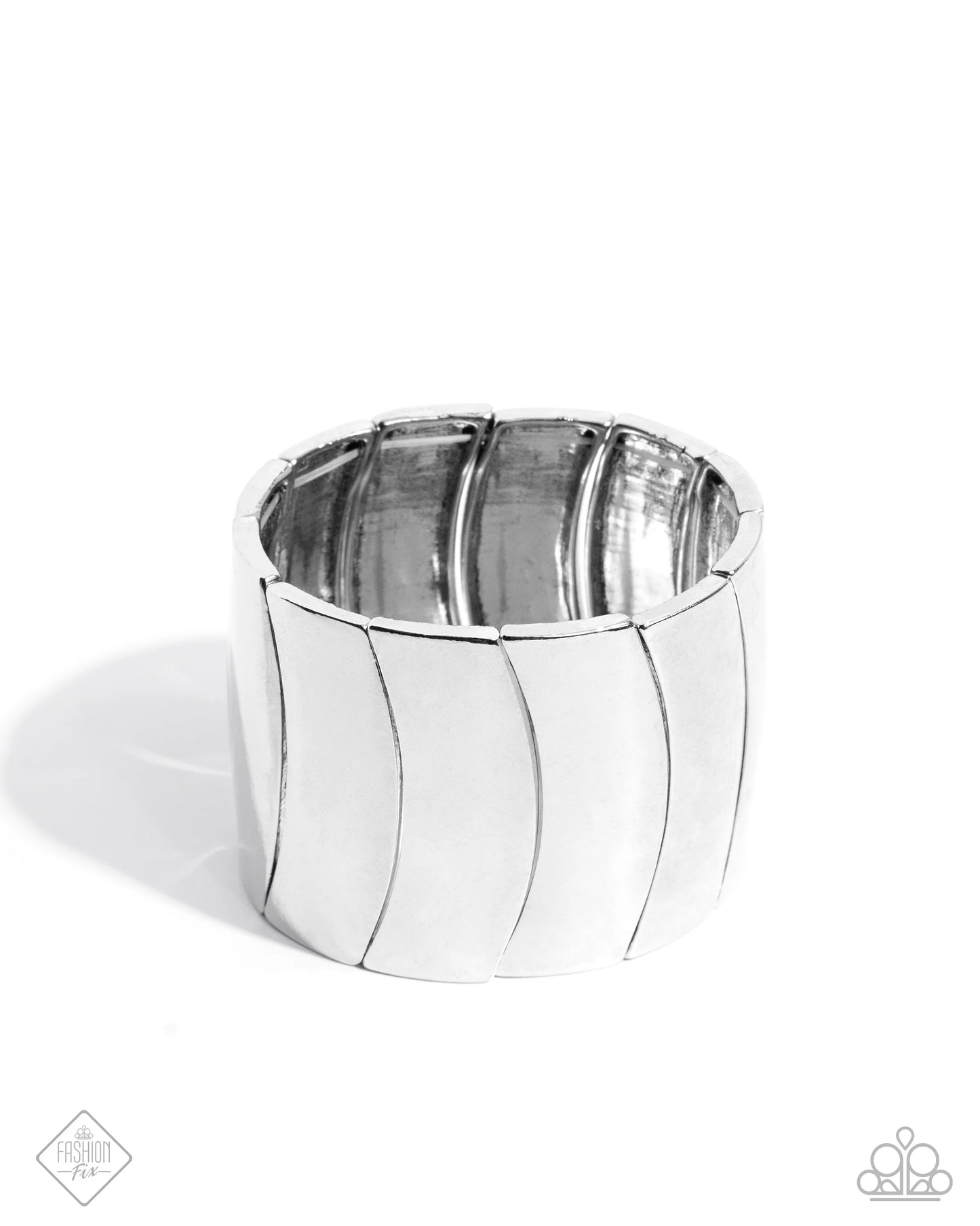 Paparazzi Intrepid Icon - Silver Necklace/Paparazzi Crusading Celebrity - Silver Bracelet