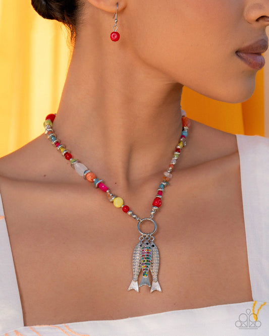 Coastal Caprice - multi - Paparazzi necklace
