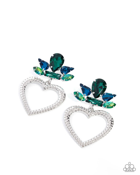 Paparazzi Pushing Perfection - Multi Post Earrings
