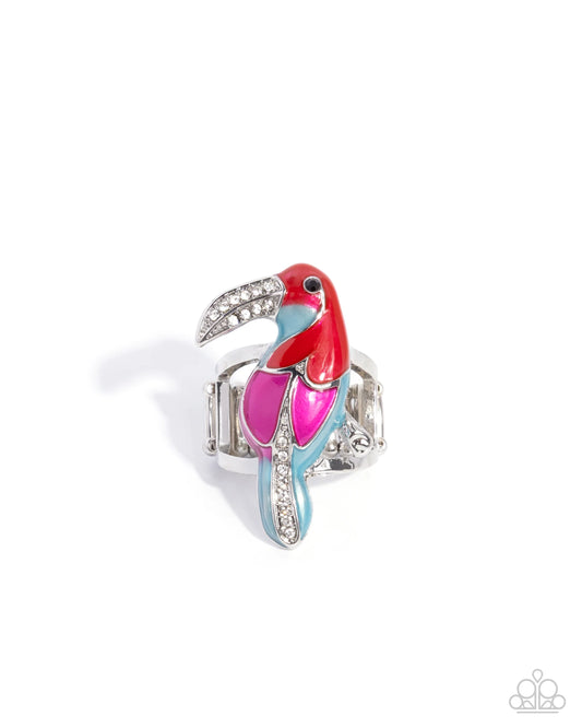 Paparazzi Twinkling Toucan - Red Ring