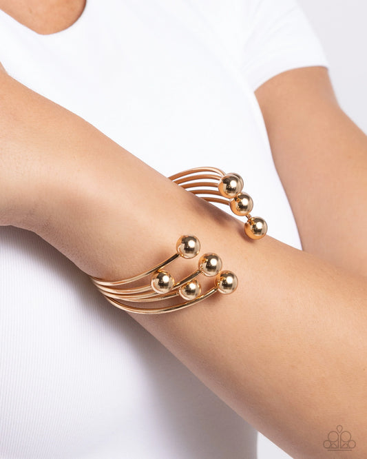 Paparazzi Assembly Line - Gold Bracelet