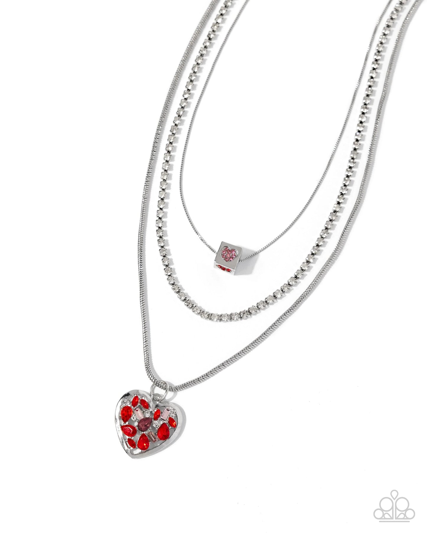 Paparazzi Seize the Sides - Red Necklace