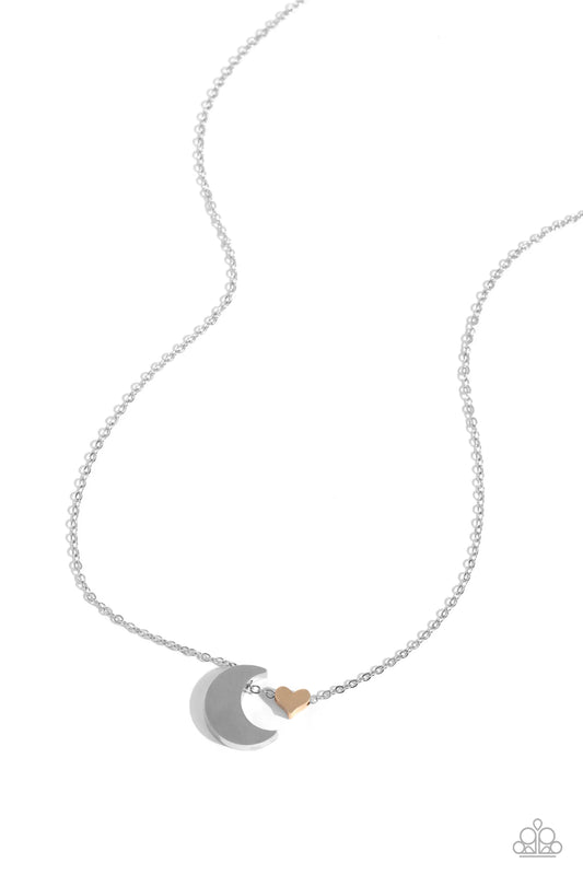 Paparazzi Low-Key Lunar - Multi Necklace