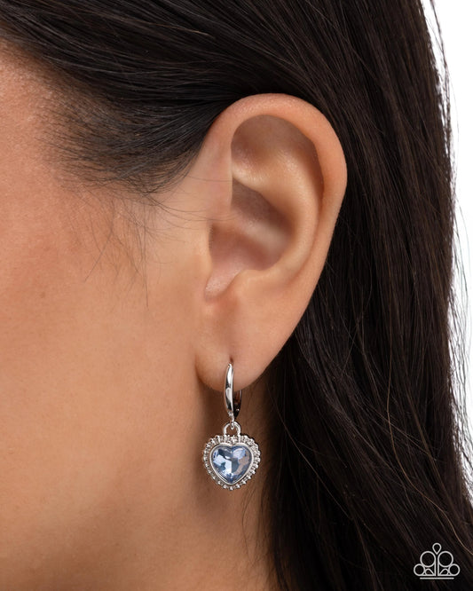 Paparazzi Vintage Victor - Blue Earrings