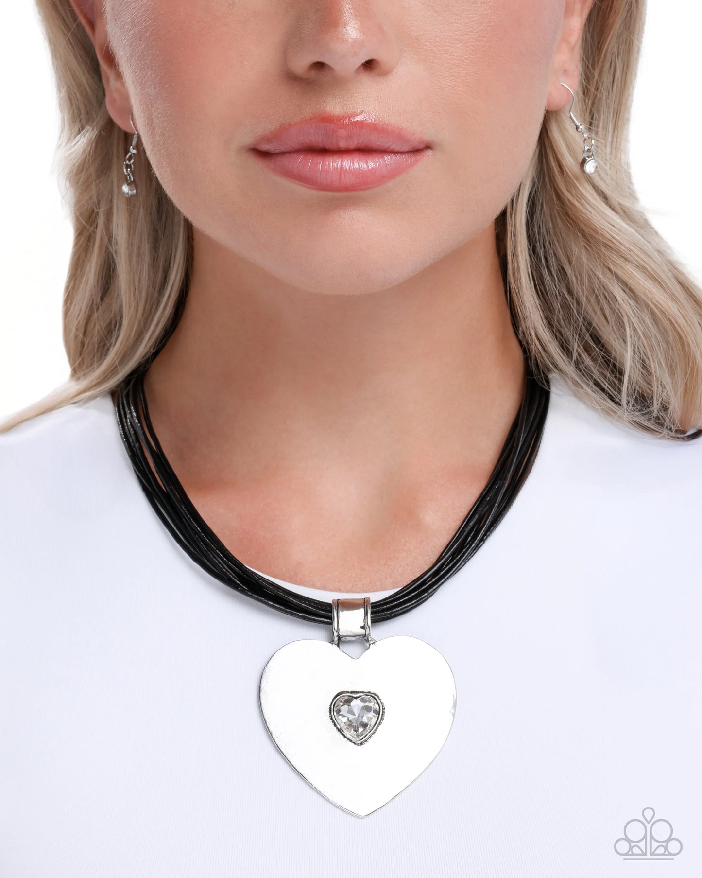 Paparazzi Galentines Day - Black Necklace