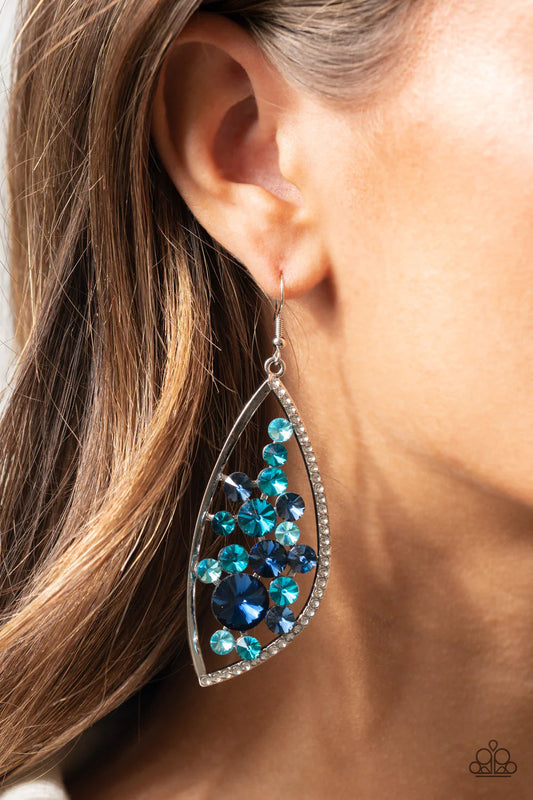 PAPARAZZI "SWEETLY EFFERVESCENT!" BLUE EARRINGS