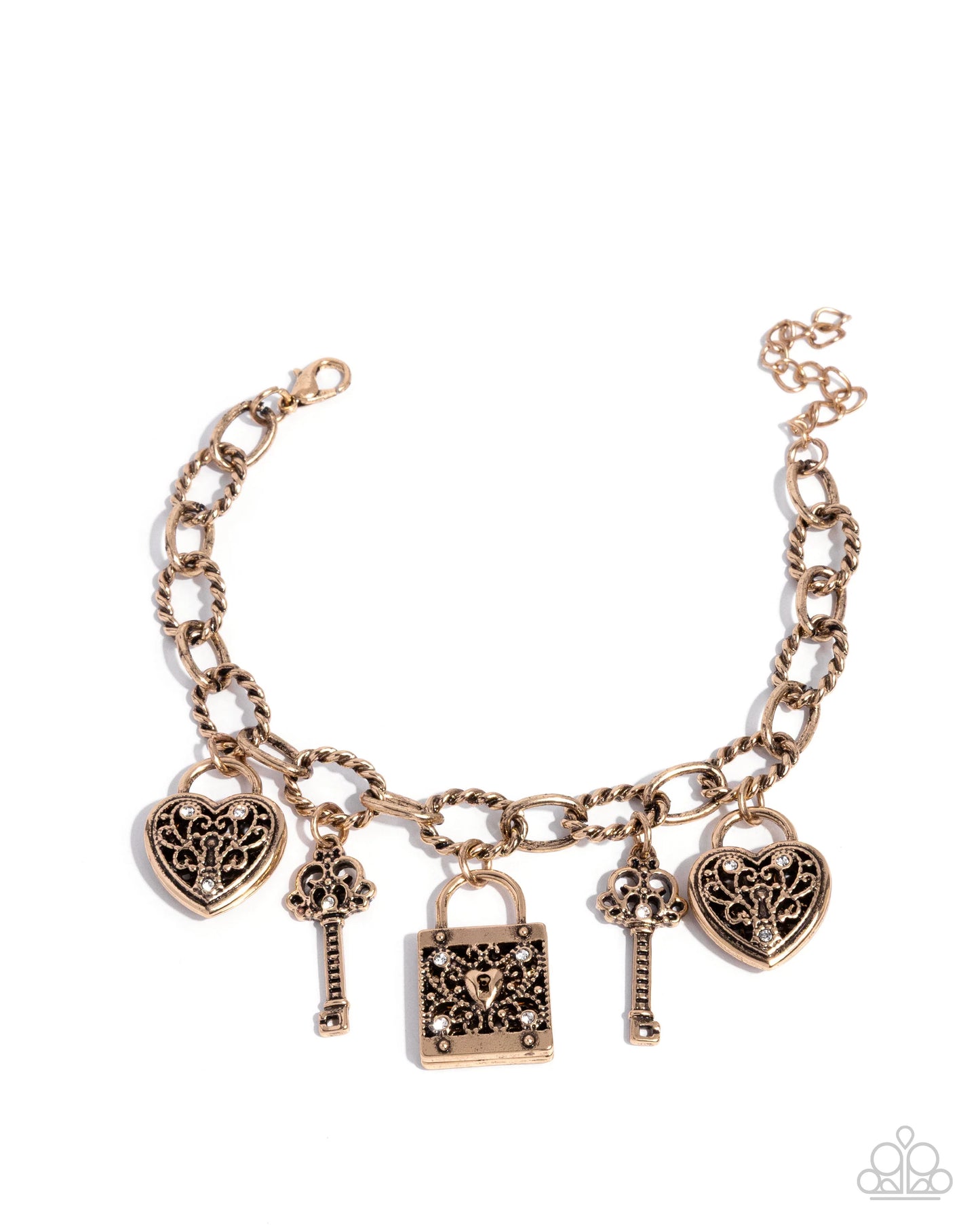 Paparazzi Flirty Filigree - Gold Bracelet