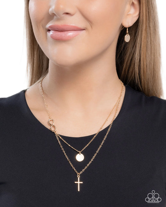 Paparazzi Eternal Embrace - Gold Necklace