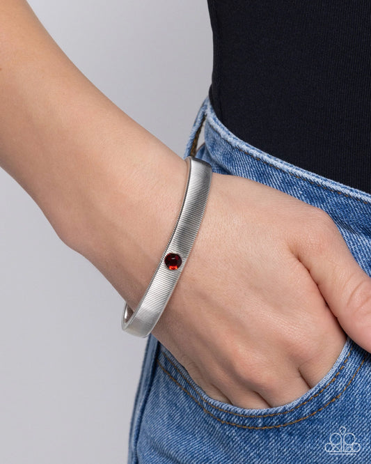 Paparazzi Surprising Solo - Red Bracelet