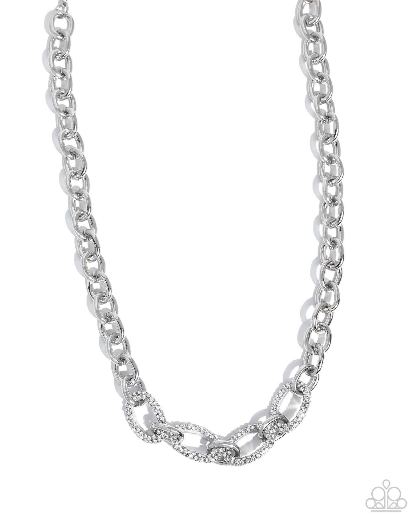 Paparazzi Boogie Bling - White Necklace