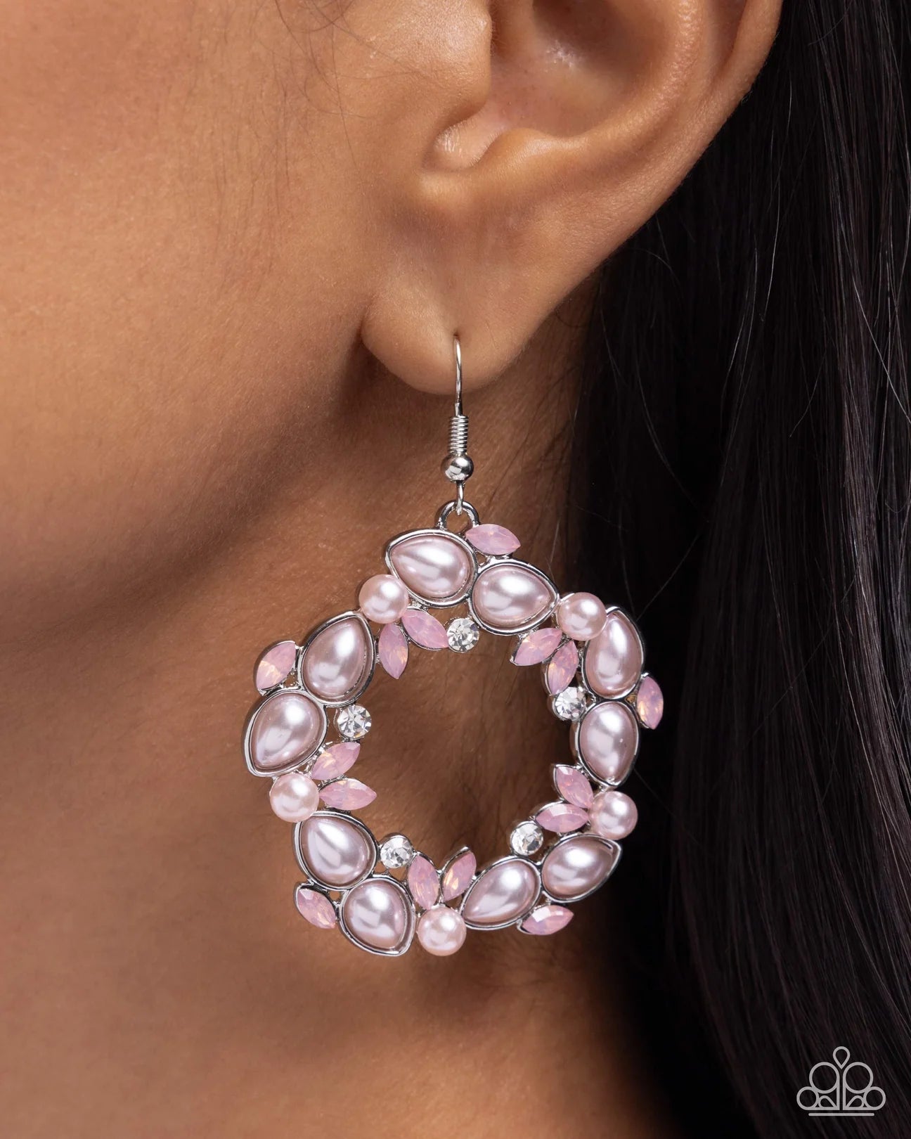 PAPARAZZI "LIFE COULD BE ABEAM" PINK EARRINGS
