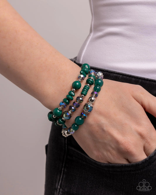 Paparazzi Complimentary Chic Green Bracelet