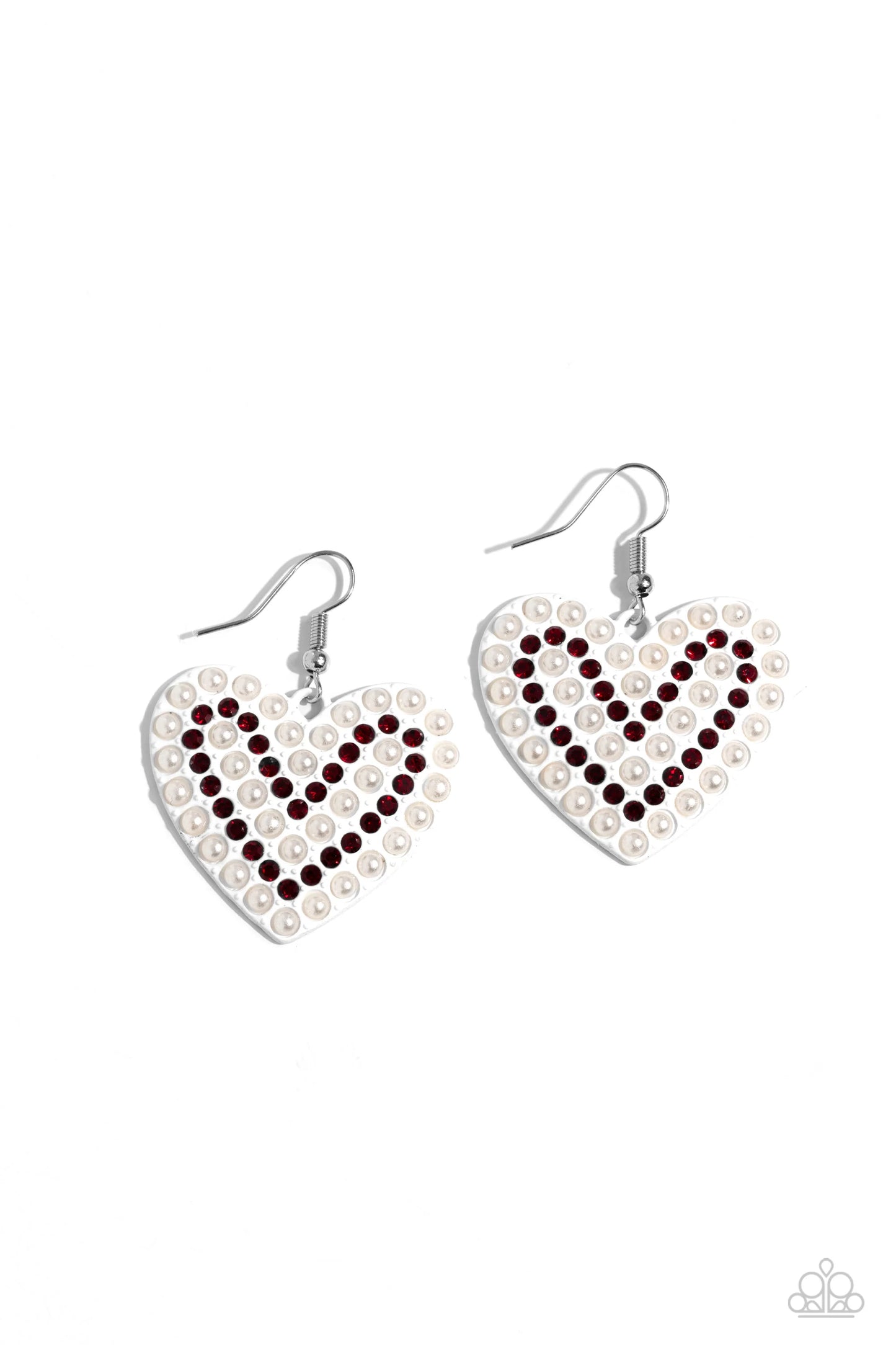 Paparazzi Romantic Reunion - White Earrings