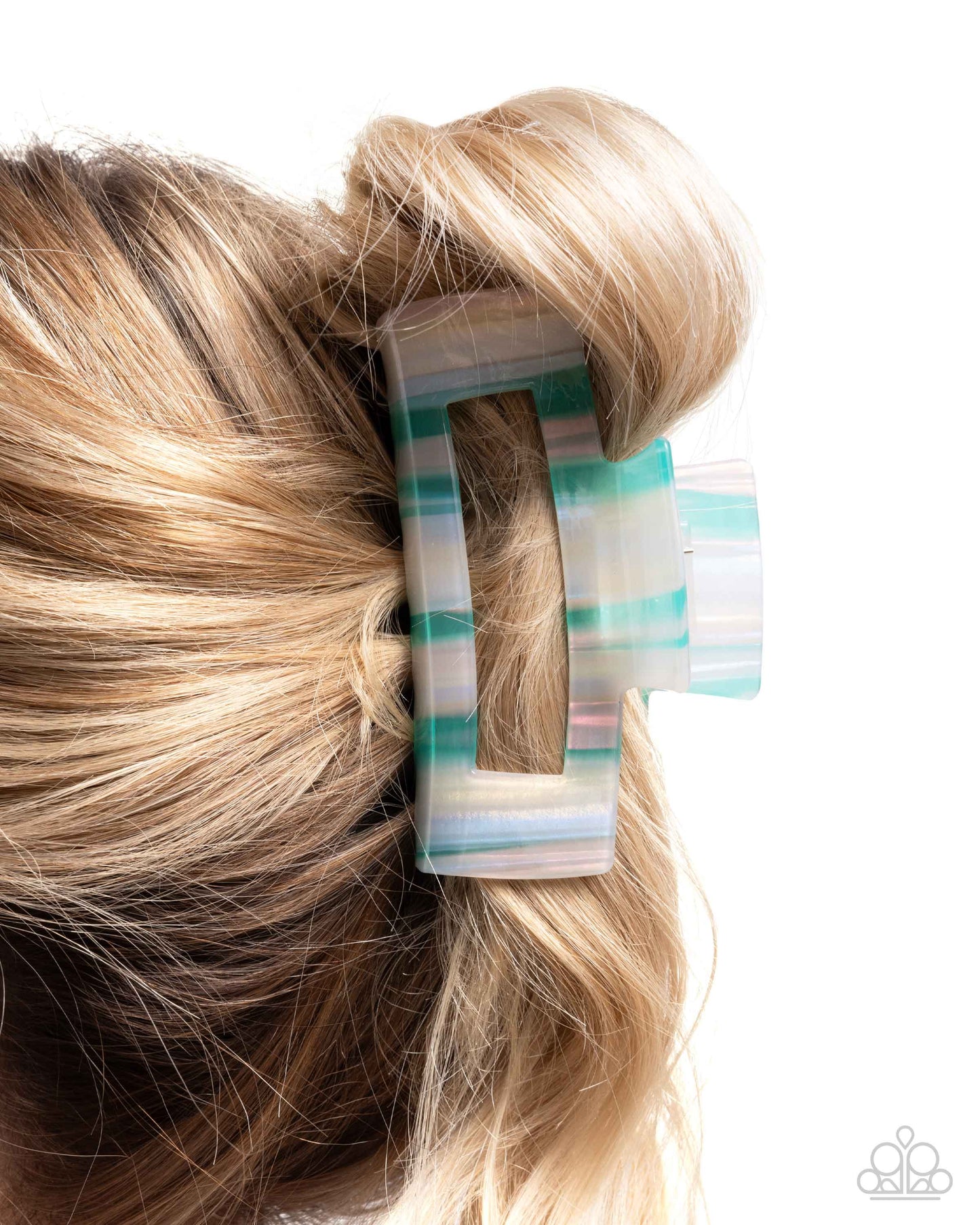 Paparazzi Striped Showcase - Hair Accessory Hair Clip
