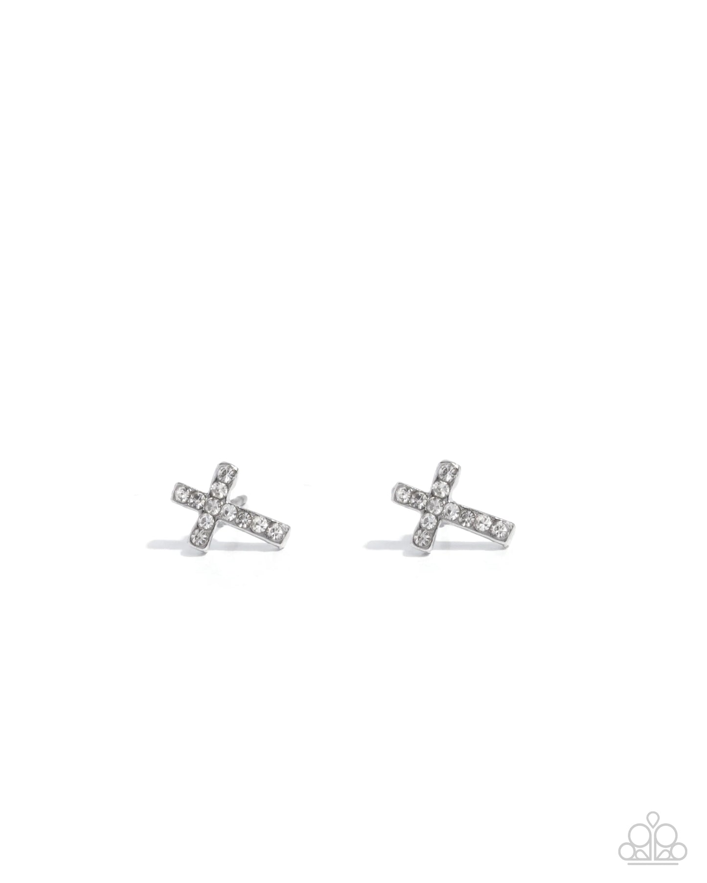 Paparazzi Endless Faith - White Necklace/Paparazzi Sacred Shimmer - White Post Earrings