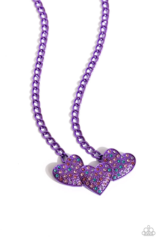 Paparazzi Low-Key Lovestruck - Purple Necklace