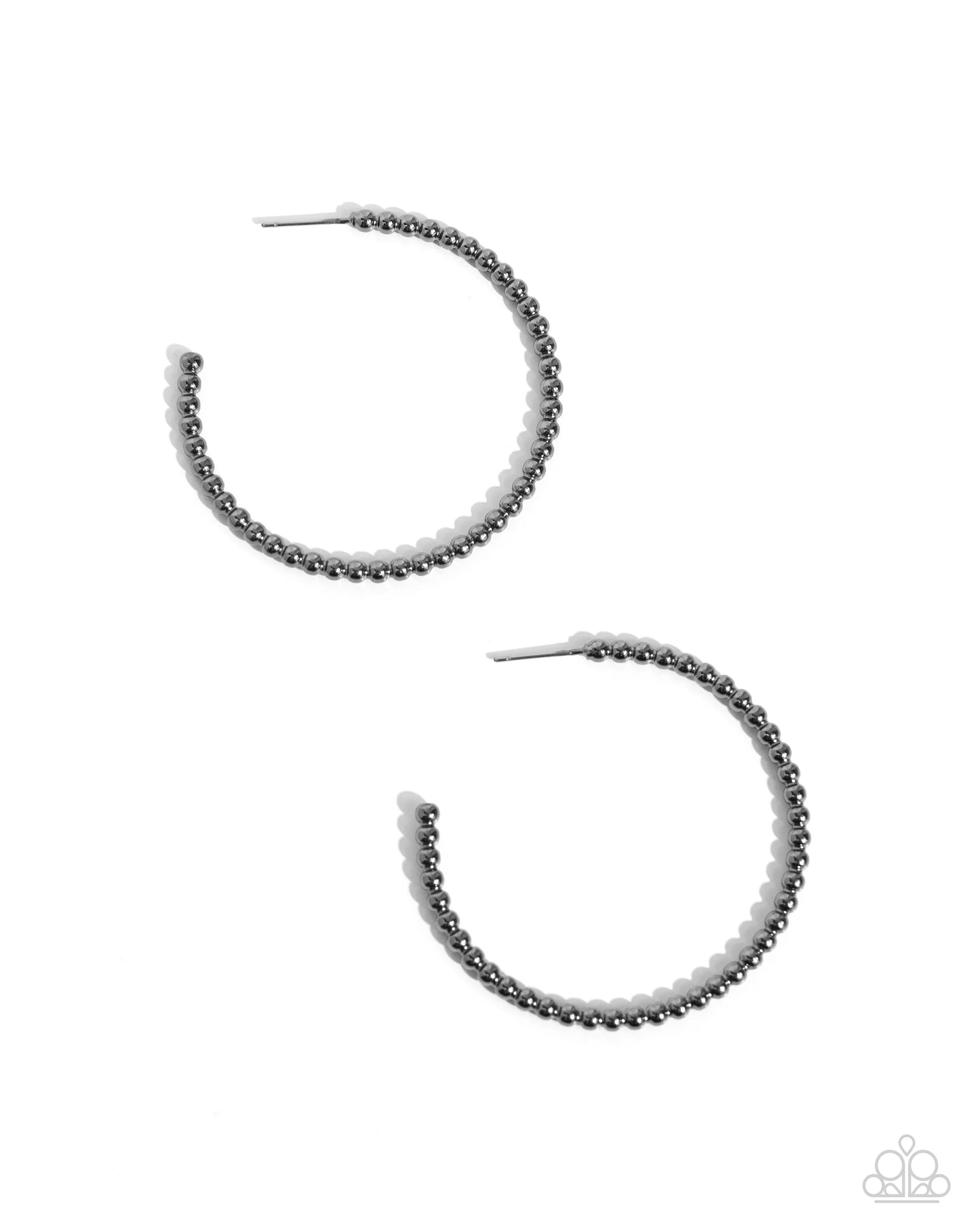 Paparazzi Manufactured Monochromatic - Black Earrings