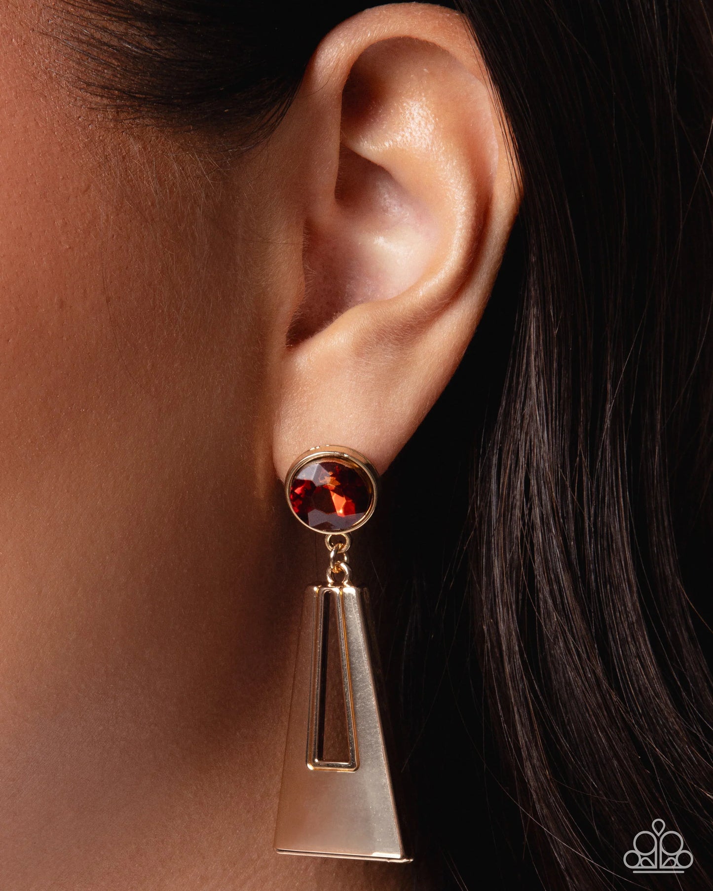 Sophisticated Sway - brown - Paparazzi earrings